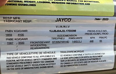 2020 Jayco Jay Flight SLX 7 183RB