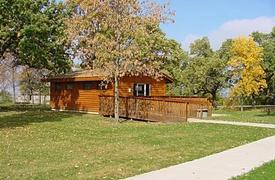 Outside view of Miners Retreat Enclosed Shelter (IA)