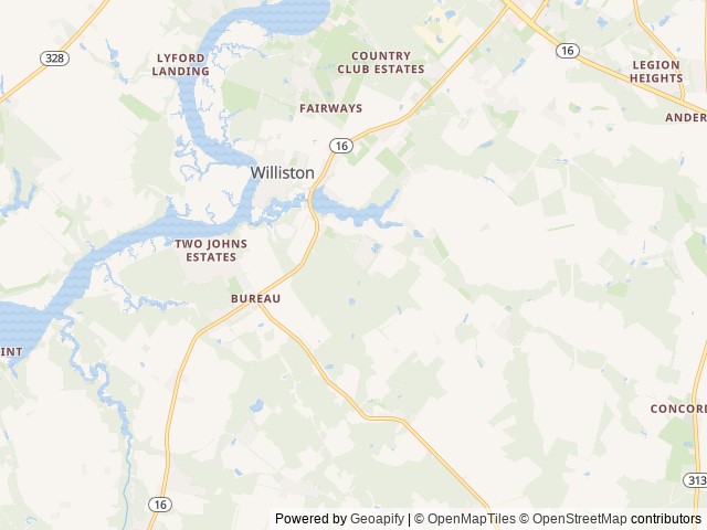 Map of Camp Todd location at Denton, MD, United States