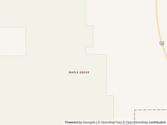 Map of Maple Grove location at Fillmore, UT, United States