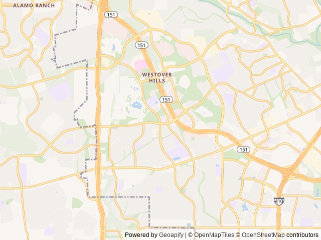 Map of Admiralty RV Resort location at San Antonio, TX, United States