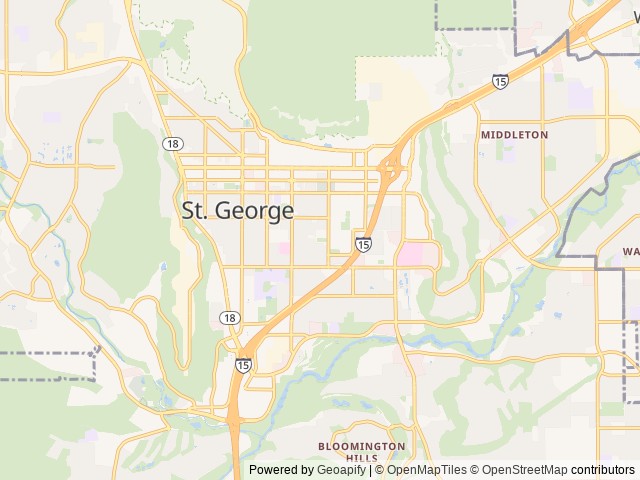 Map for 2025 Heartland 17BH Pioneer near St. George, UT