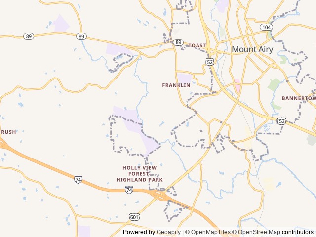 Map for 2023 Puma 28BHFQ near Mount Airy, NC