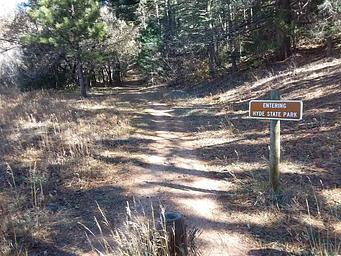 Trailhead sign.