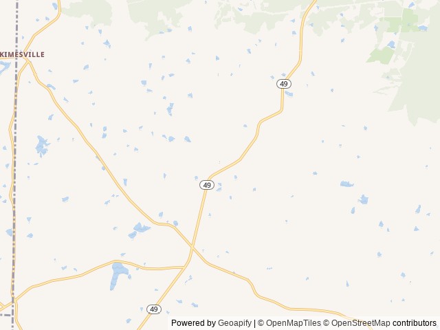 Map of Simple Times RV Park & Campground location at Snow Camp, NC, United States