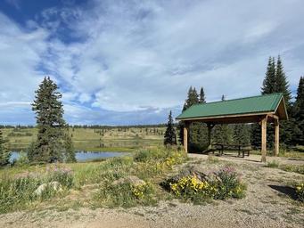 Dumont Lake is a short walk or drive from Dumont Campground