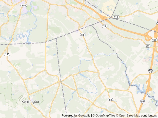 Map of Wakeda Campground LLC location at Hampton Falls, NH, United States