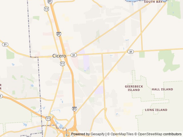 Map for 2022 White Hawk 29BH near Cicero, NY