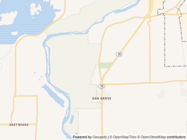 Map of Dingerville Usa location at Oroville, CA, United States