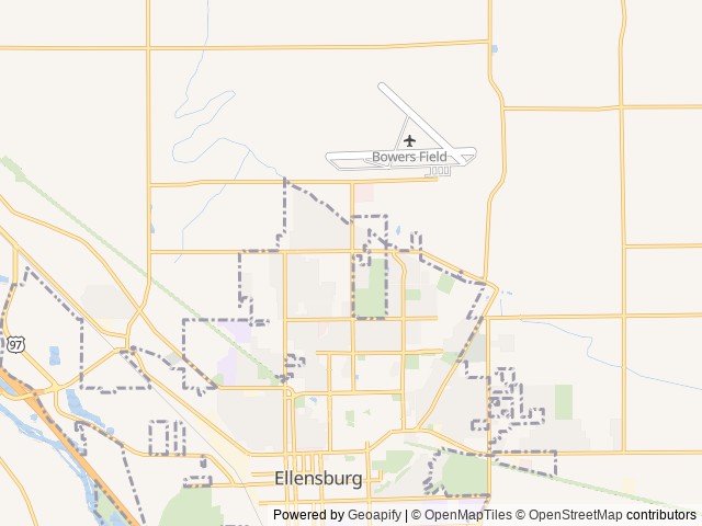 Map for Plan Fun Days and Nights in a Super Jay Flight! near Ellensburg, WA