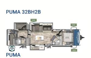 2022 Palomino Puma 32BH2B RV rental photo 27