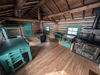 Wapiti Cabin (interior view)
