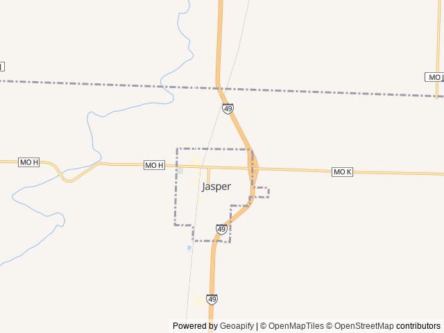 Map of Love's RV Hookup-Jasper MO 966 location at Jasper, MO, United States