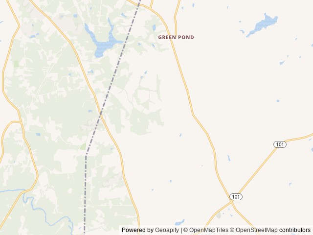 Map of Pepper Mill RV Park location at Gray Court, SC, United States