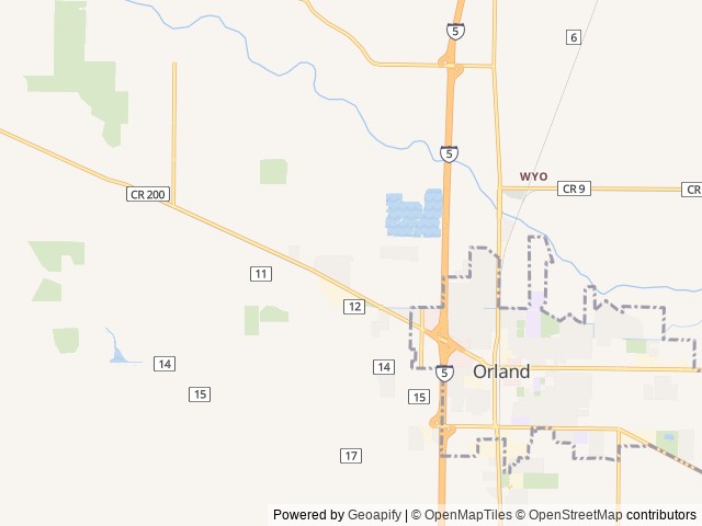 Map of The Parkway RV Resort & Campground location at Orland, CA, United States