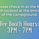 Fee Booth Hours