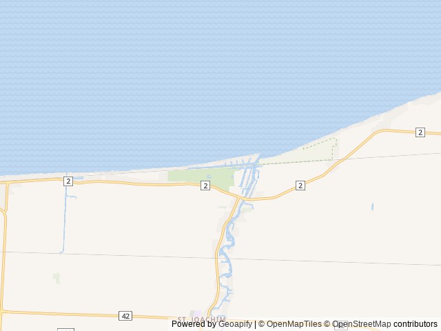 Map of Rochester Place Resort location at Belle River, ON, Canada