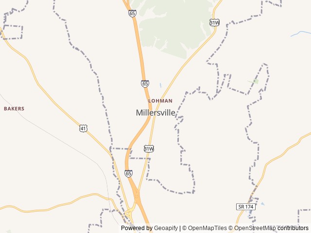 Map of Unhitched Nashville North RV Resort location at Goodlettsville, TN, United States