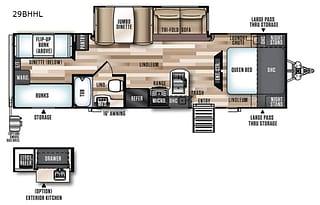 2018 Forest River RV Salem Hyper-Lyte 29BHHL