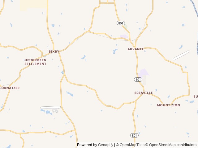 Map for 2022 Heartland Trail Runner 27RKS Carolina Skys near Advance, VA