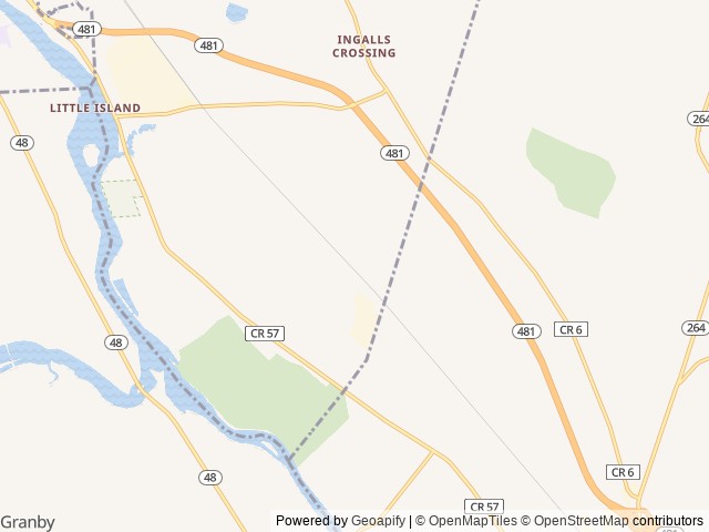 Map for Country Camping near Fulton, NY