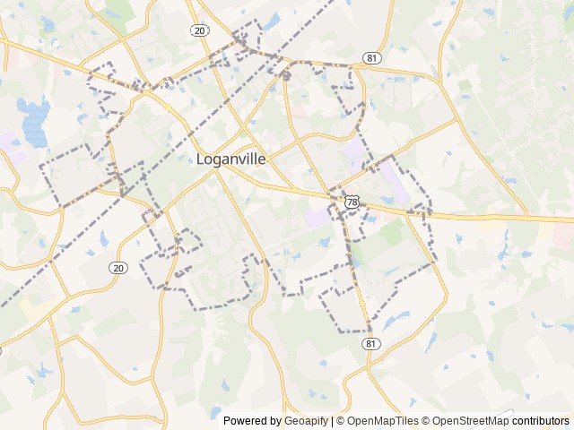Map for 2019 KZ Sportsmen LE 23 ft, sleeps 7 near Loganville, GA