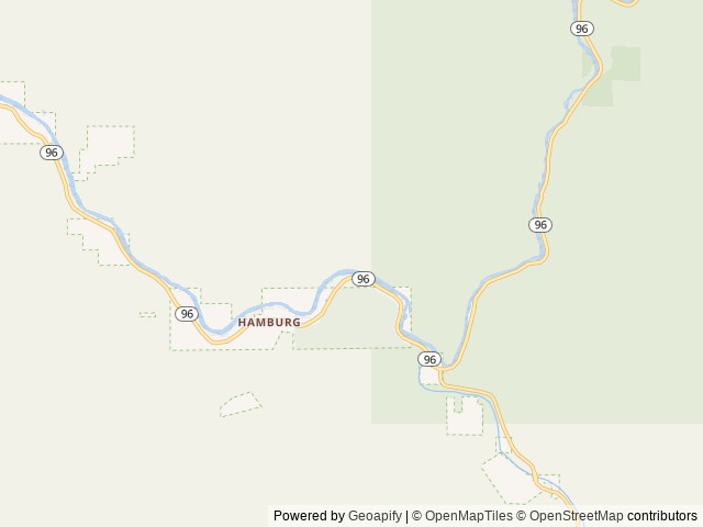 Map of Sarah Totten Campground location at Happy Camp, CA, United States