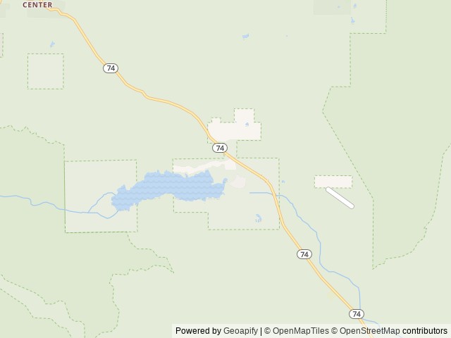 Map of Lake Hemet Campground location at Mountain Center, CA, United States