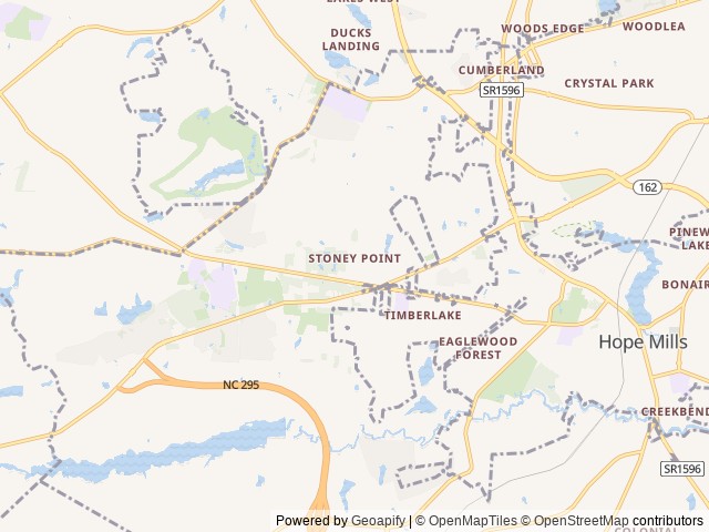 Map for The Bear Necessities near Fayetteville, NC