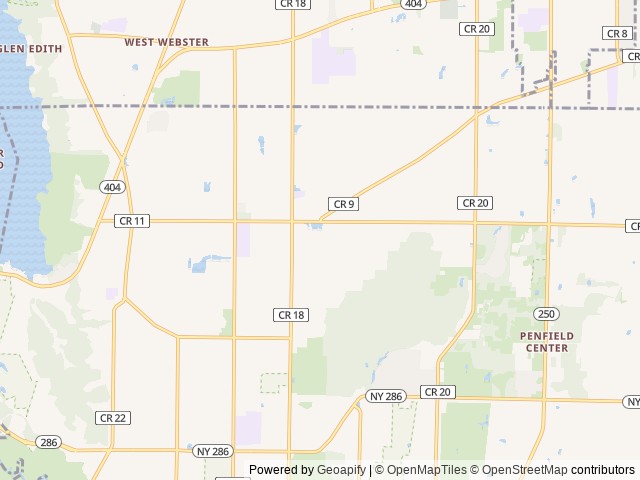 Map for AWD 2024 TR-EKKO Pop Top near Penfield, NY