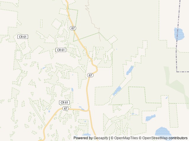Map of Rocking M Ranch Campground location at Cripple Creek, CO, United States