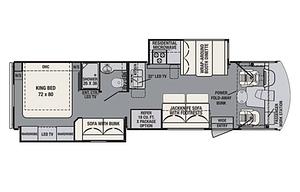 Family RV with a King Bed and Bunk Beds