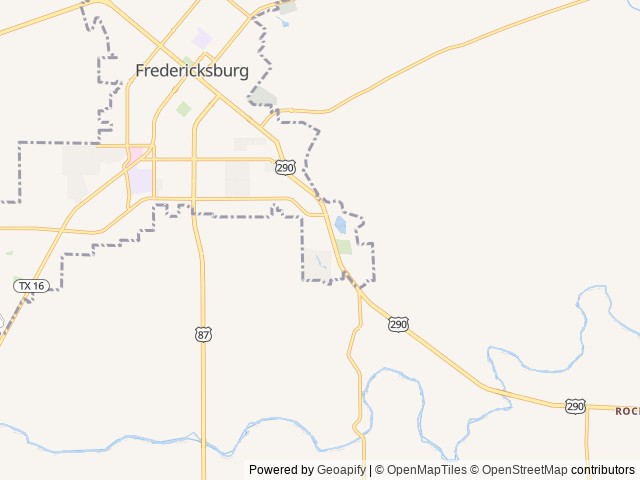 Map of Hill Country RV Park location at Mountain Home, TX, United States