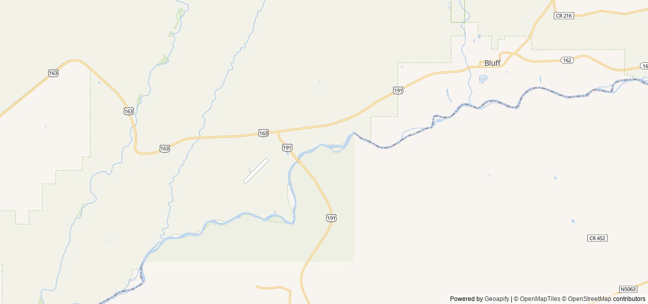 Map of Sand Island Group Sites location at Monticello, UT, United States