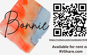 Bonnie! A Fan Favorite ready for Family Glamping!