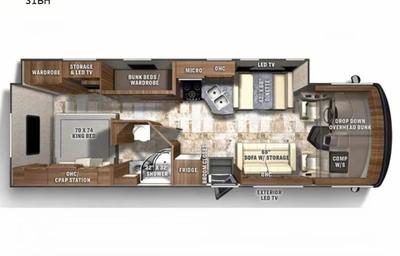 A03 - 10 Person w/ Bunk - The RV Rental Factory