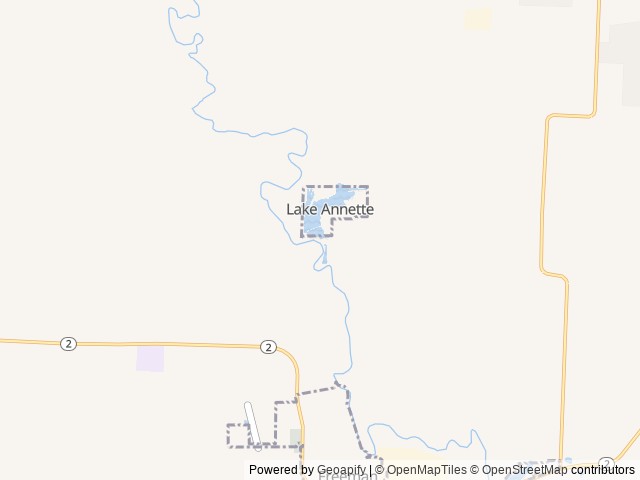 Map of LakeView Acres location at Freeman, MO, United States