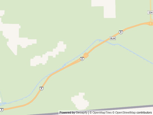 Map of Buttercup Ranger Station location at Winterhaven, CA, United States