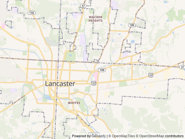 Map for Connors Camper KZ Connect SE near Lancaster, OH