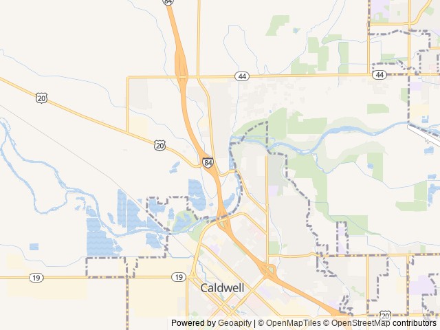 Map of Lake Point Campground & RV Resort location at Caldwell, ID, United States