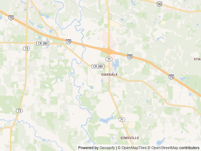 Map of Dove Rest RV Park location at Marianna, FL, United States