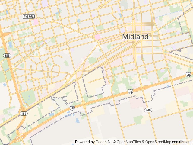Map for 2016 Palomino Puma 32-BHQS near Midland, TX