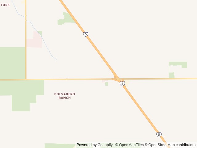 Map of Almond Tree Oasis RV Park location at Coalinga, CA, United States