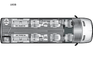 Luxury 10 Passenger Van with Bathroom