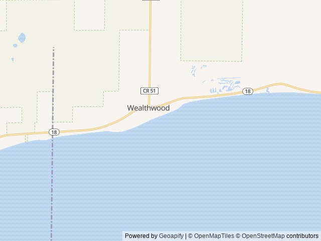 Map of The Red Door Resort location at Aitkin, MN, United States