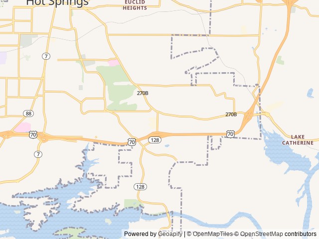 Map for Adventure On Wheels near Hot Springs, AR