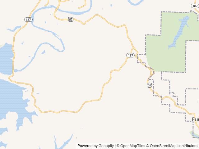 Map of Beaver Dam Dive Shop & Resort location at Eureka Springs, AR, United States