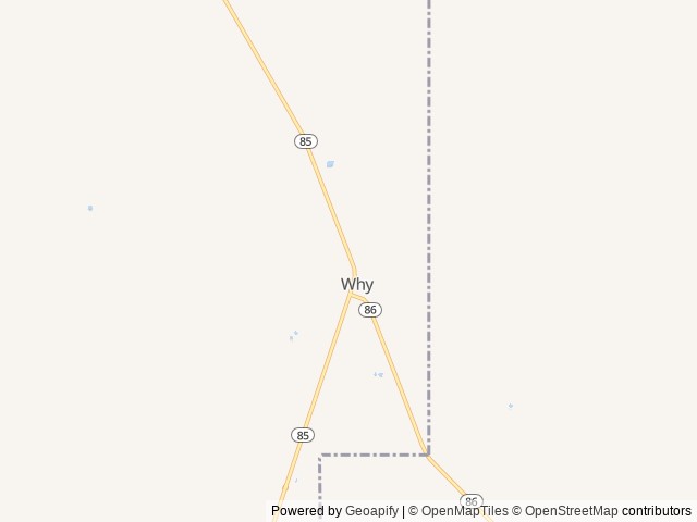 Map of Coyote Howls West location at Ajo, AZ, United States