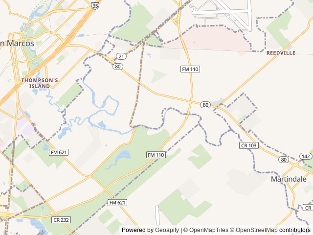 Map of Pecan Park Riverside RV location at Canyon Lake, TX, United States