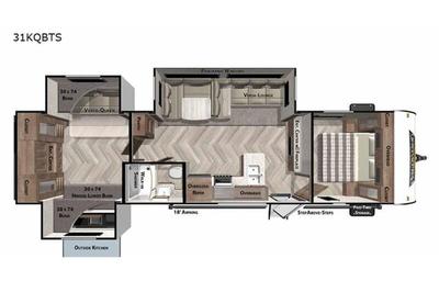 2021 Forrest River Wildwood "Huge Bunkroom"